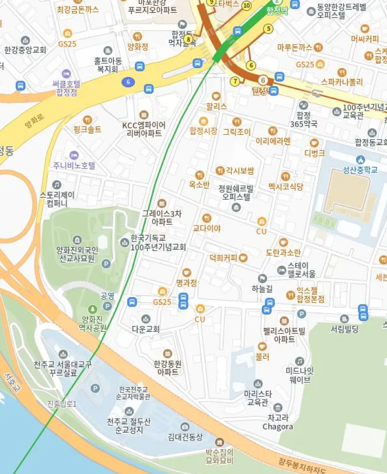 절두산순교성지 지도